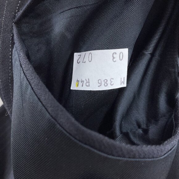 Jones New York Suit Men 44R 39W x 28L Blue Pinstripe Elements Wool Classic Caree - Picture 11 of 16